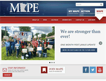 Tablet Screenshot of mape.org
