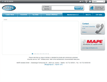 Tablet Screenshot of mape.at